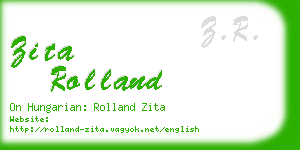zita rolland business card